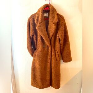 Almost New- Long Teddy Coat